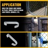 VIVIDA 1-3/8" Gate Clips for Chain Link Fence, Kennel Panel