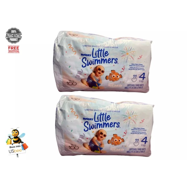 Huggies Little Swimmers Disposable Swimpants Size 4 Medium 24-34 (2-PACK)