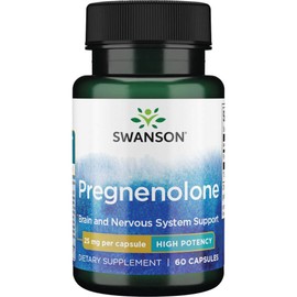Swanson High Potency Pregnenolone 25 Milligrams 60 Capsules