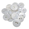 BOTIBOTON 50pcs Mother of Pearl Buttons, White Buttons for Sewing,