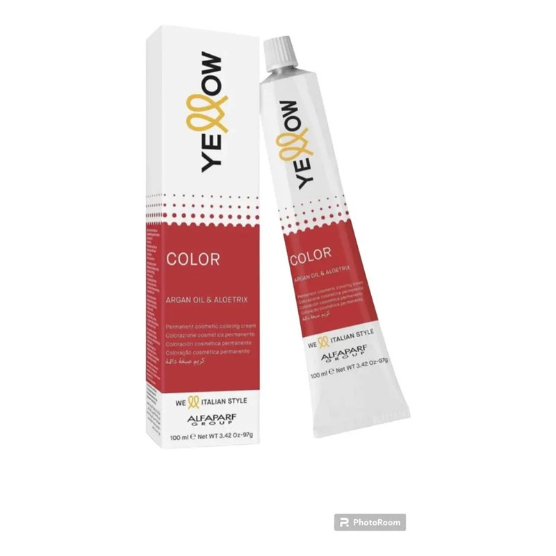 Tinte Yellow De Alfa Parf 100gr Peroxido 20vol De 150ml