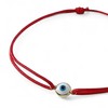 14K Gold Vermeil Evil Eye Link Connector Red String Bracelet