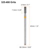 sourcing map 6pcs 325-400 Grits Diamond Grinding Bit 2.5mm Cylindrical