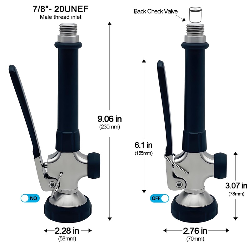 Achelous Pre Rinse Spray Commercial Sink Faucet Sprayer Dual Function,Spray