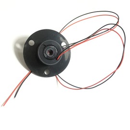 Taidacent Hollow Slip Ring Rotary Electrical Contact 2/4/6/12 Road Collector Ring Conductive Electric Motor Slip Ring Rotating Connector (2 Wire 2A Inner Hole 5mm Outer Diameter 22mm)