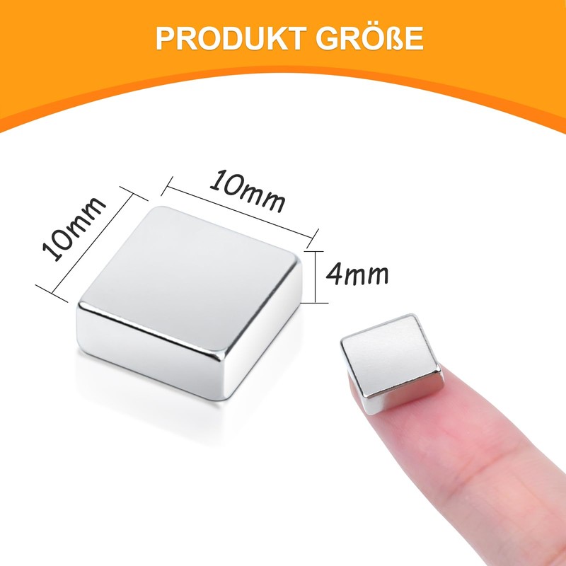 Pack of 30 Small Magnets Strong, 10 x 10 x