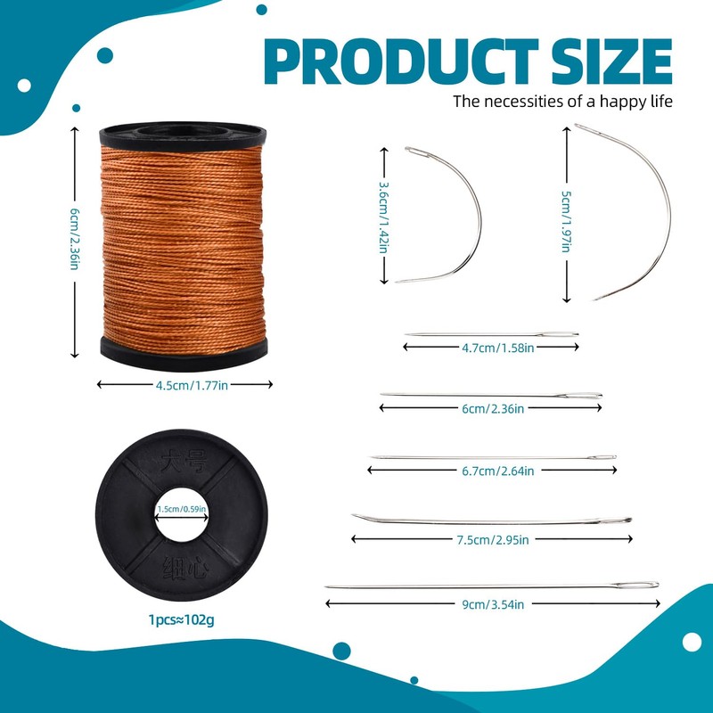 Topus Extra Strong Upholstery Repair Sewing Thread Kit and Heavy