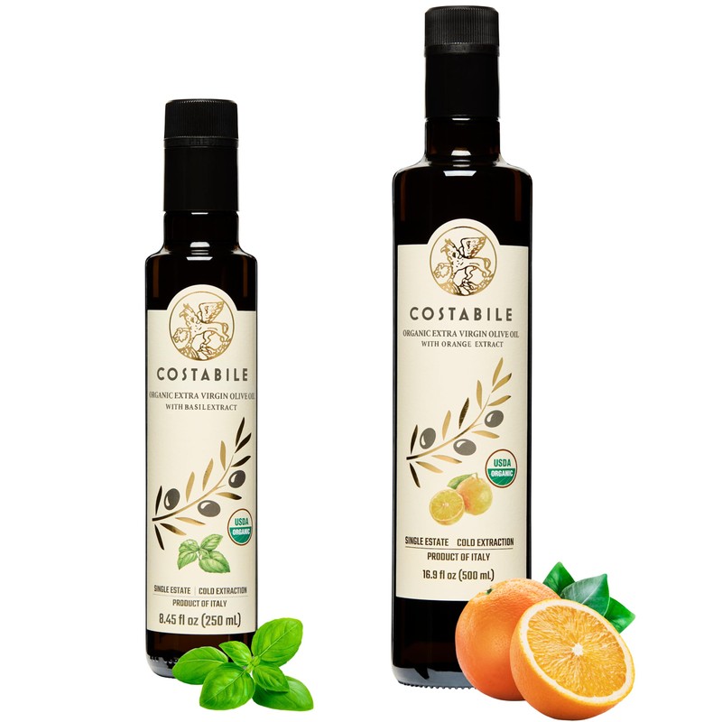 Costabile Orange Infused Extra Virgin Olive Oil and Basil Infused