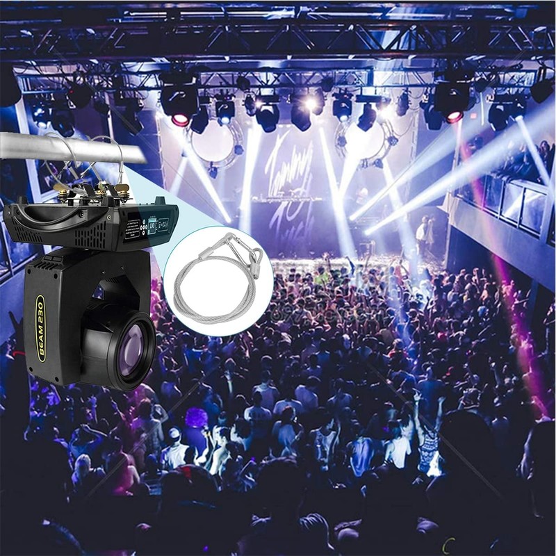 Lsqurel 5 Pack Stage Light Safety Cable Stainless Steel Security