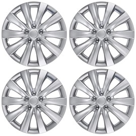 BDK (4-Pack) Premium 16" Wheel Rim Cover Hubcaps OEM Style for Toyota Camry Style Replacement Snap On Car Truck SUV Hub Cap - 16 Inch Set