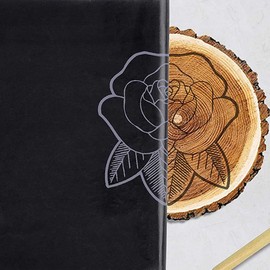 TEHAUX 50 Sheets Black Carbon Transfer Paper, Single-Side Graphite Tracing Paper for Clear Copying and Drawing, A4 Size