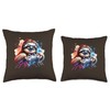 Sloth Gamer With Sunglasses Console Gaming Design Throw Pillow