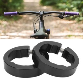2 Pcs Convenient Bicycle Handlebar Grips Lock Rings Aluminum Alloy Bicycle Grips Clamp Rings for 22.2mm Handlebar
