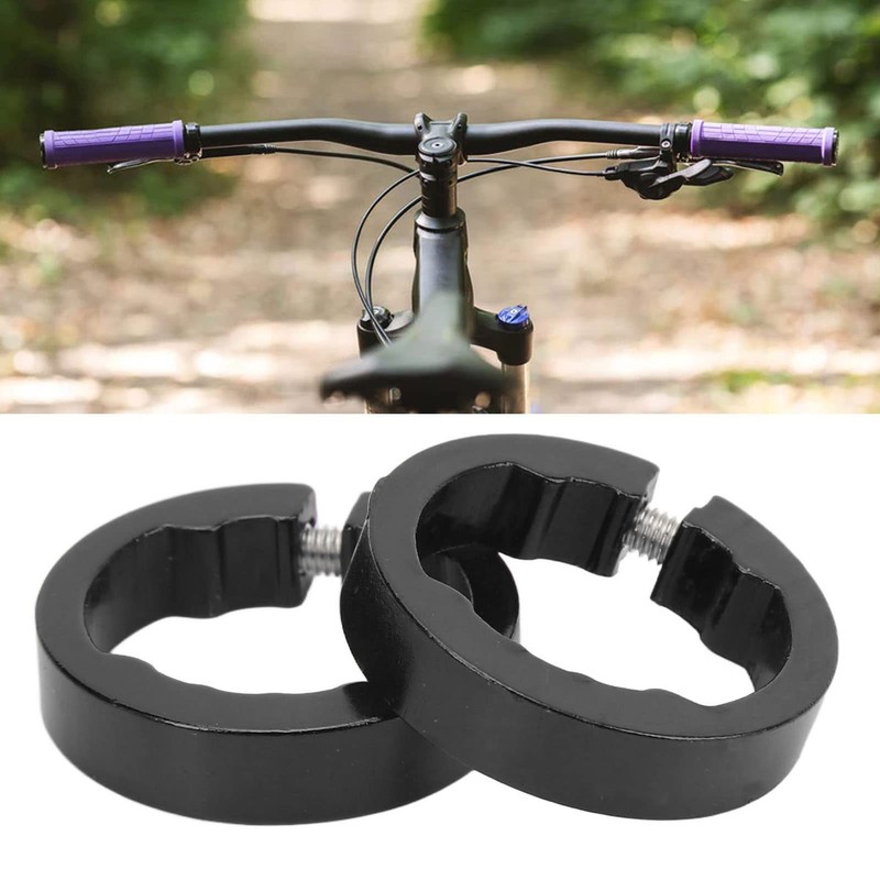 2 Pcs Convenient Bicycle Handlebar Grips Lock Rings Aluminum Alloy
