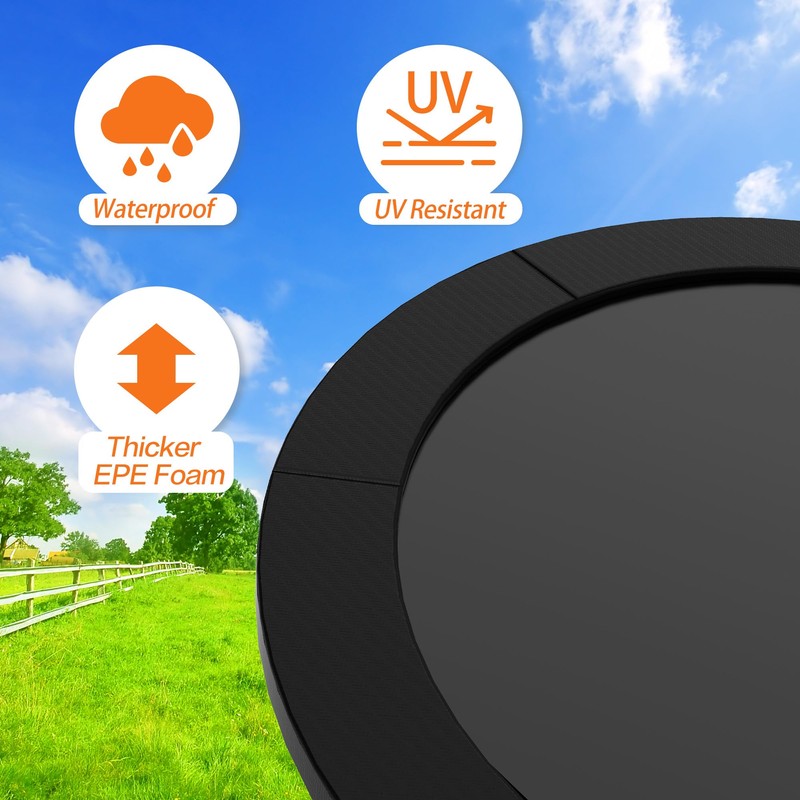 polwkscas Trampoline Pad 10ft 12ft 14ft 15ft 16ft Trampoline Replacement