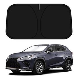 D-Lumina Windshield Sun Shade for 2015-2021 Lexus NX300h/NX300/NX200t Accessories, Front Window Sunshade Sun Visor Protector Block UV Rays Heat, Foldable 2 Layers 210T Material