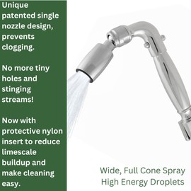 High Sierra® Solid Metal Handheld Shower Head, Lead-Free, Trickle Valve, Includes 72” Stainless Steel Hose with Silicone Inner Tube and Metal Handheld Holder. Low Flow 1.8 GPM. Brushed Nickel