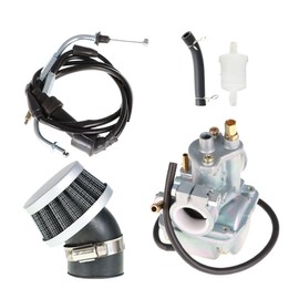 ALL-CARB Carburetor with Air Filter Replacement for Yamaha PW80 Y-Zinger Big Wheel 80 BW 80 Dirt Bike 1983-2006 Carb Replacement 21W-14101-01-00