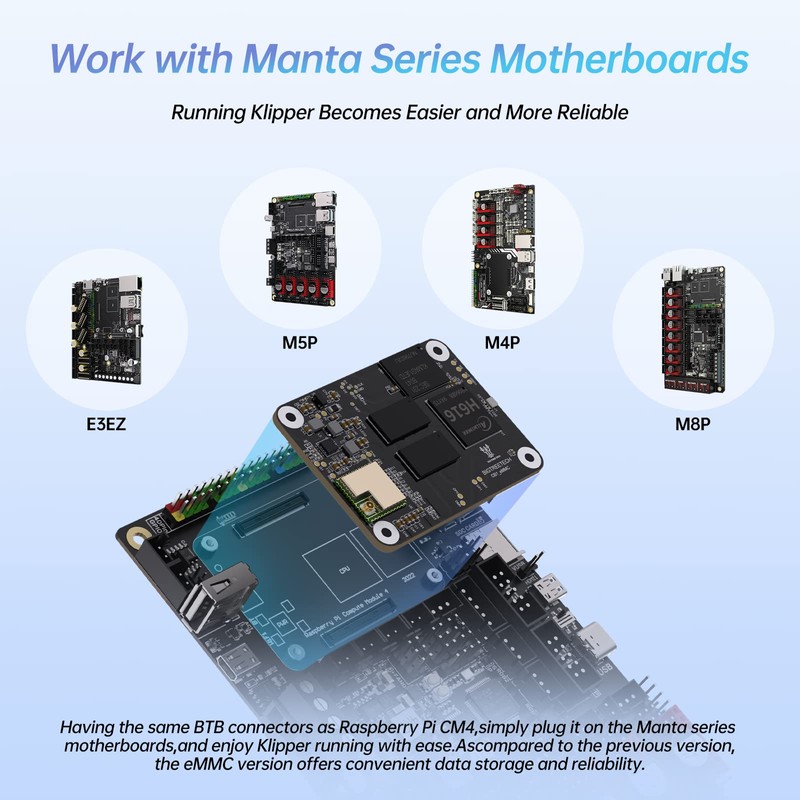 BIGTREETECH CB1 eMMC V1.1 Control Board (1GB+32GB), Support Klipper Upgrade