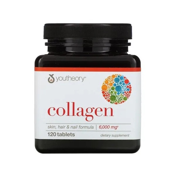 Youtheory Colágeno 6.000 mg 120 comprimidos importados de EE. UU.