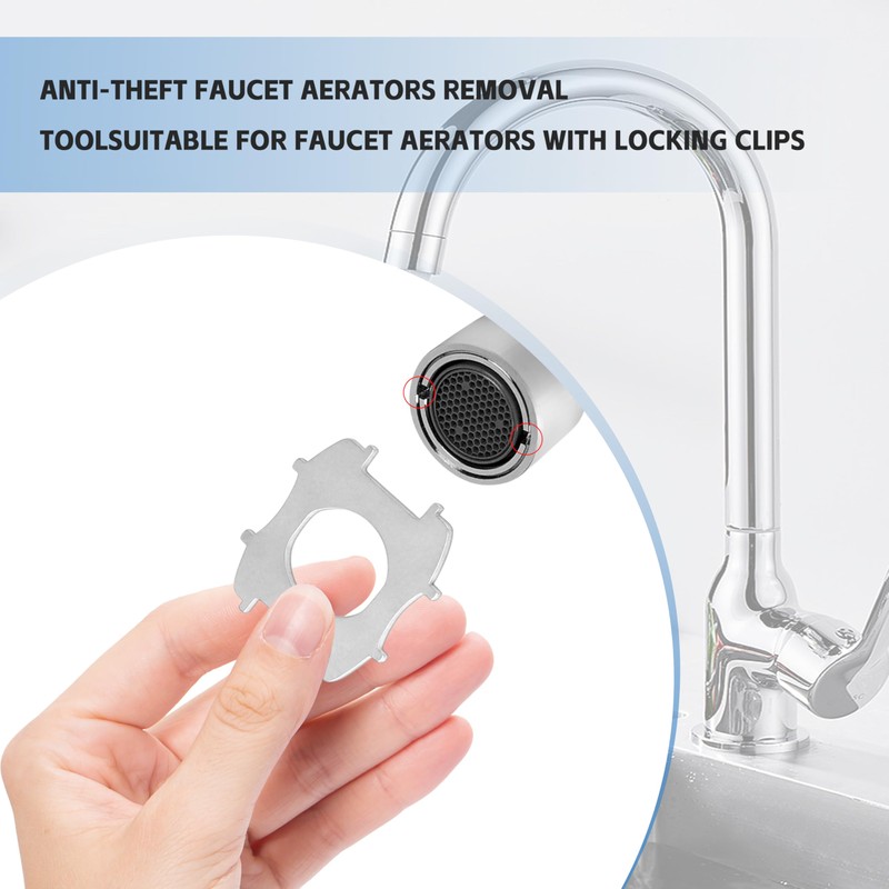 304 Stainless Steel Faucet Aerator Removal Tool for M22/M24 Recessed