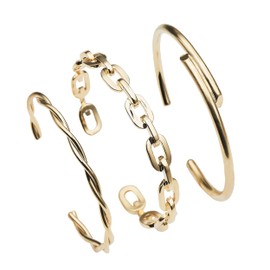 Maya J Harmony Trio Bracelets - Stack of 3 (Yellow)