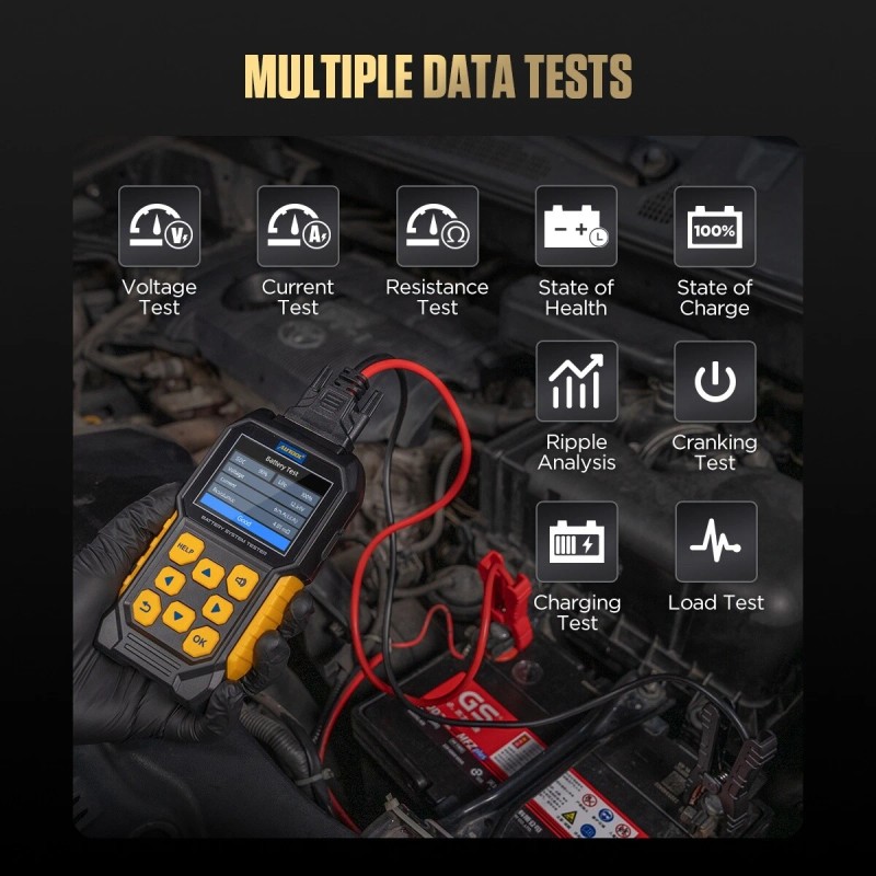 AUTOOL BT460 Car Battery Tester 12V 24V Battery Load Tester