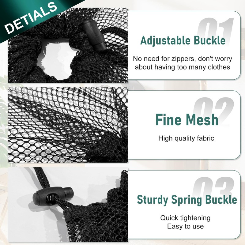 2 Pack Extra Large Mesh Laundry Bag with Drawstring, 23.6×35.4inch