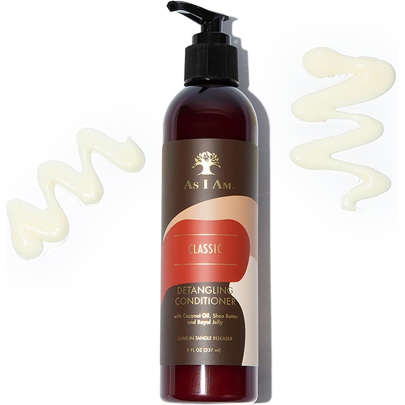 As I Am Detangling Conditioner Leave-in Tangle Releaser, 8 Ounce