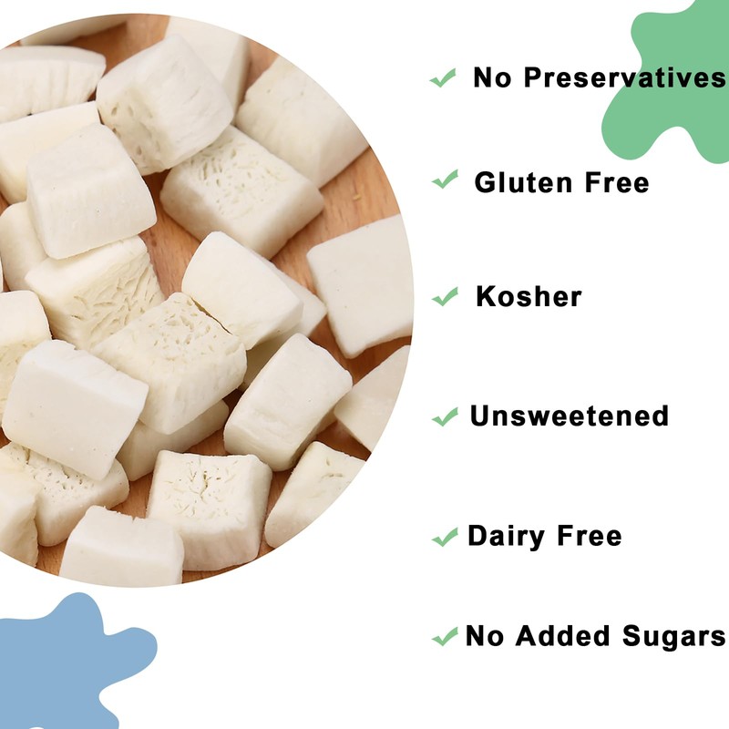 Dried Coconut Chunks 10oz Tropical Fruit Snack Unsweetened, No Artificial