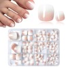 240pc Ombre Press on Toenails Women with Glue Tabs, Acrylic
