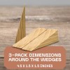 Silginnes Wooden Door Stoppers - Handmade Acacia Wood Door Wedge