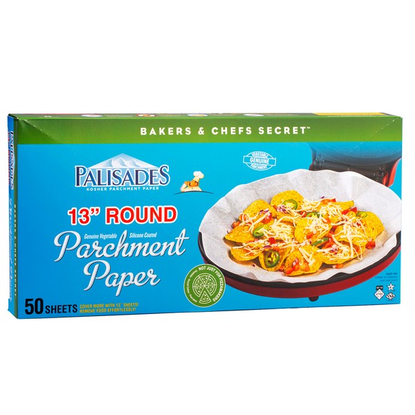 Palisades GVP13" Parchment Circles 50 Sheets - Non-Stick, Oven Safe