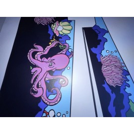 Bally Atlantis Pinball Machine Inside Art Blades Mod 1989 Decals