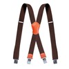 LazarsSpace Heavy-Duty X-Back Suspenders for Men with Four Premium Clips