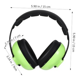 Operitacx Anti Noise Ear Protection Cancellation Muffs Sleep Headphones Sleep Reduction Over Ear Headphones Sound Children's Headphones Light Green ABS