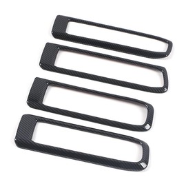 ruihe 4pc Carbon Fiber Color Door Handle Bowl Frame Decorator Trim Fit for Ford Explorer 2020 2021 2022 2023