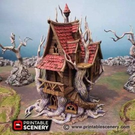 Tabletop Terrain Feywild Bower - Ruined Fantasy Building - Fantasy Tabletop Terrain  - 32mm