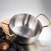 Korea Ramen Pot Stainless Steel Double Handle Fast Heating Ramen