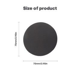 Pack of 24 Sandpaper 75 mm Velcro, Grit 600/800/1000/1500/2000/3000 Sanding Pads, Round, Without Hole, Wet and Dry Sanding Discs, Random Orbital Sandpaper Set for Metal Wood