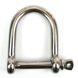 DAUMLINK® Aisi 316 Stainless Steel Wide D-Shackles for Connecting Chains or Tamps to Eyelets 10 mm Pack of 2