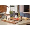 Industrial KitchenCraft Vintage-Style Cruet Set with Galvanised Steel Bottle Stand,