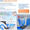 Cinola Upgraded Toilet Plunger with Holder, Wall Mounted Toilet Bowl