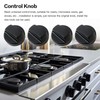 4Pcs Universal Control Knobs Replacement with 12Pcs Adapters Fit for