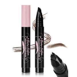 Erinde Microblading Eyebrow Pen, Waterproof Long Lasting Eyebrow Pencil, Natural Look Brow Pencil Makeup, Precise Brow Pen for Women, Magical Liquid Eyebrow Pencils, Creates Full Realistic Hair Like Strokes #01