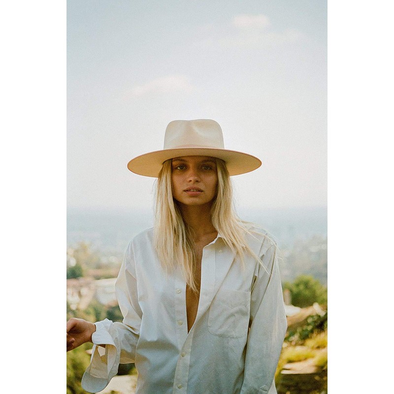 Lack of Color Women's Rancher Fedora Hat (Ivory, Medium (57
