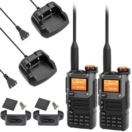 QUANSHENG Walkie Talkies for Adults Long Range-Rechargeable 2 Way Radios, Hiking Accessories Camping Gear Xmas Birthday Gift for Family with Lamp, NOAA Weather Alert, Easy to Use