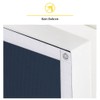Eurohome 100% Blackout Skylight Roller Blind, No Drilling, Sun Protection,