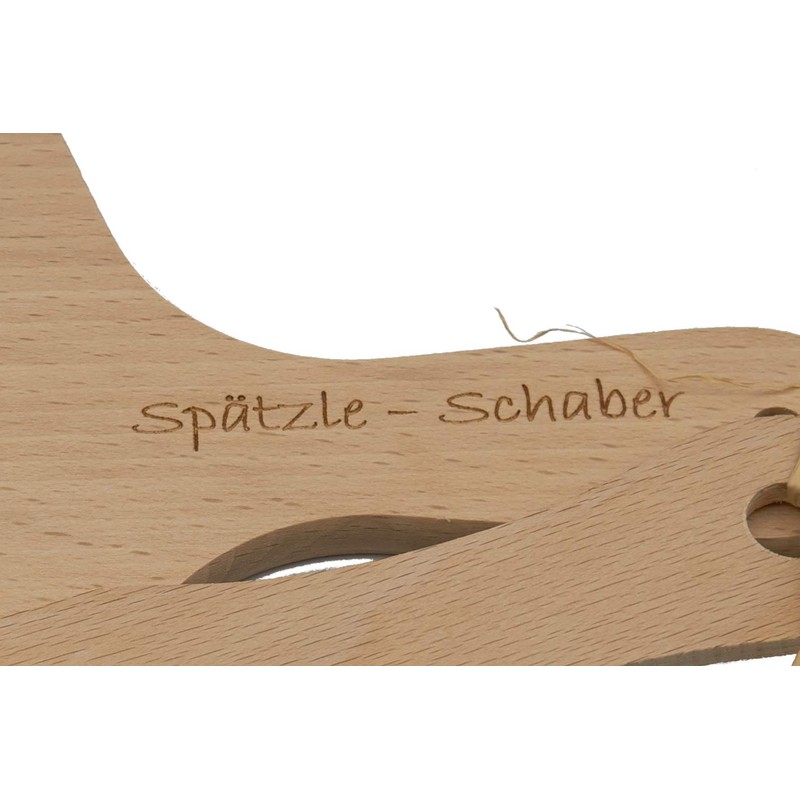 Albgenuss Spätzle Scraper Set: Real Wood Spätzle Board Made of