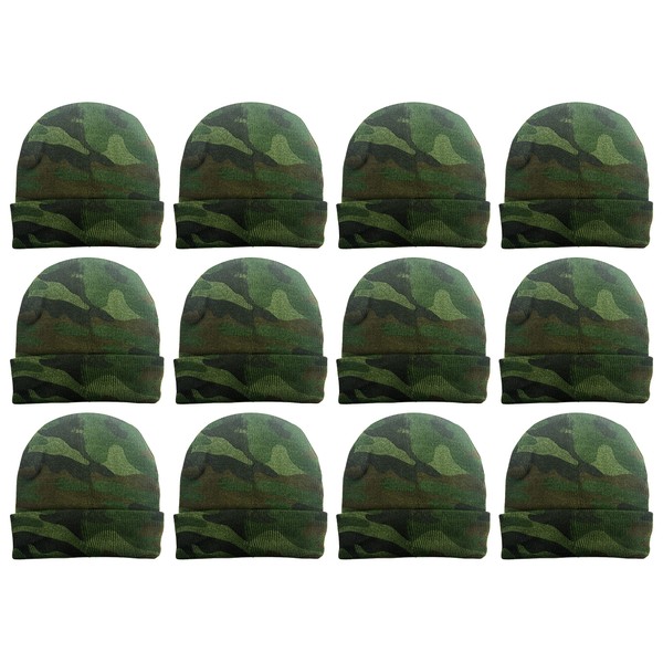 12 Pack Winter Beanie Hats for Men Women, Warm Cozy